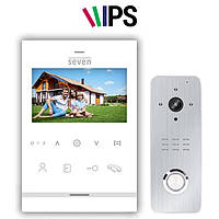 Комплект домофона 4 дюйми з викличною панеллю SEVEN DP-7541/07Kit white