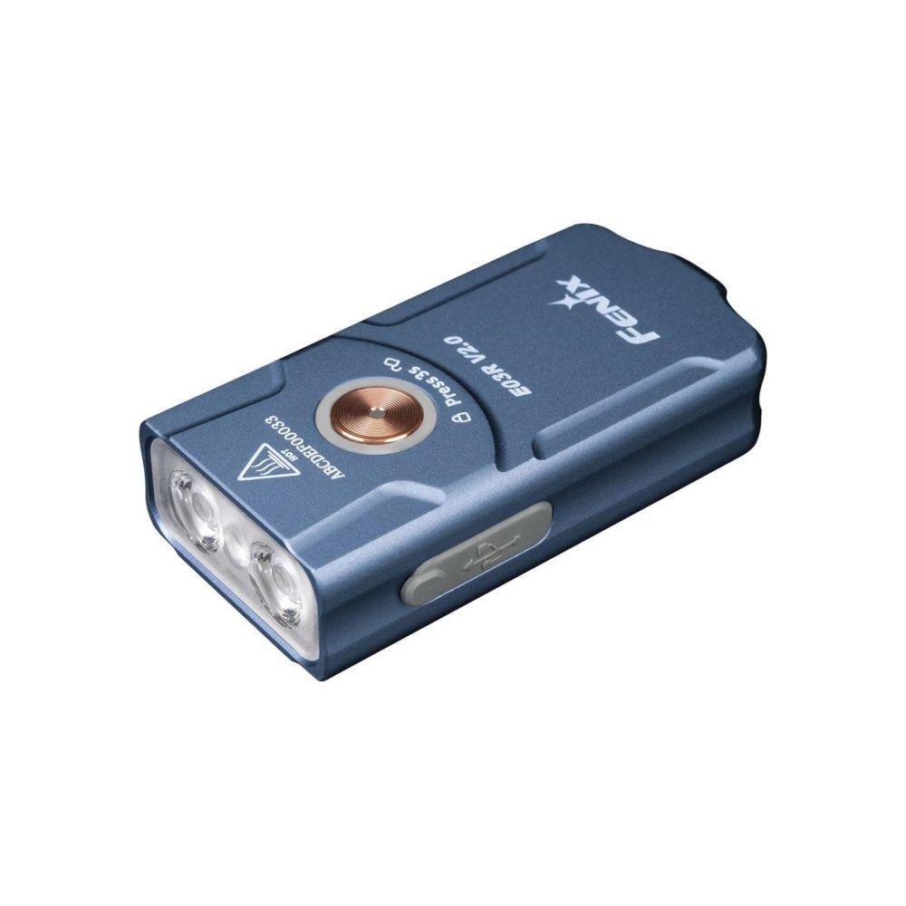 Ліхтар наключний Fenix E03R V2.0 Blue (99-00014340)