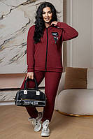 Спортивный костюм женский бордового цвета р.46-48 172256P