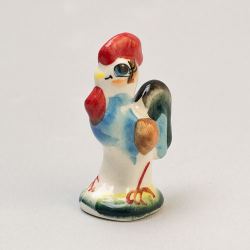 Фігурка Гжель Півник кольоровий / Фігурка Гжель Півник кольоровий, фото 1