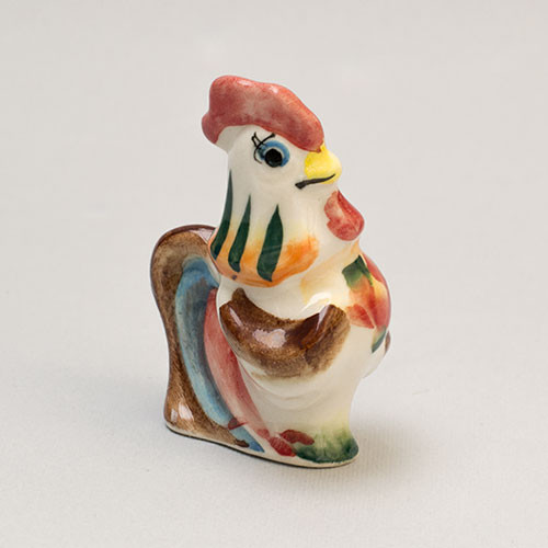 Фігурка Гжель Півник кольоровий / Фігурка Гжель Півник кольоровий, фото 1