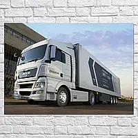 Плакат "Грузовик MAN TGX 18.440", 43×60см