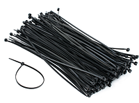Стяжки для кабелю 150ммх3. 6 Patron 100 шт чорна