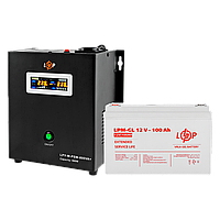 Комплект резервного питания для котла и теплого пола LP (LogicPower) ИБП + гелевая батарея (UPS W800VA + АКБ