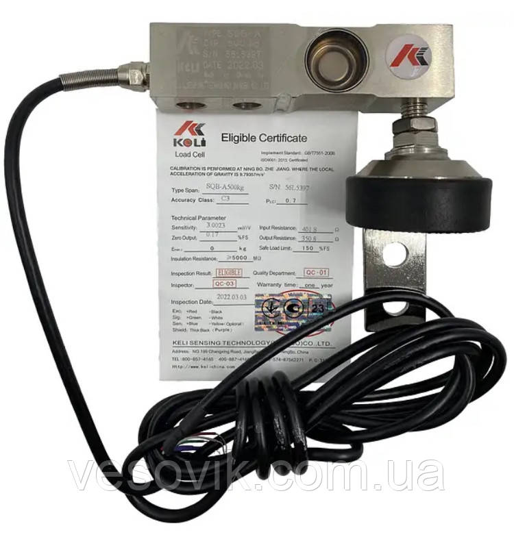 Тензодатчик Keli SQB-A 0.5t (якість Normal) 500кг