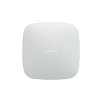 Інтелектуальна централь Ajax Hub 2 (4G) біла з 2G, 3G, 4G, Ethernet, підтримкою датчиків з фотоверифікацією