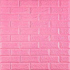 3D панель самоклеюча 700х770х5мм цегла Рожевий (004-5) SW-00000143