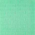 3D панель самоклеюча 700х770х5мм цегла М'ята (012-5) SW-00000148