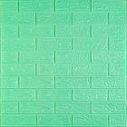 3D панель самоклеюча 700х770х3мм цегла М'ята (012-3) SW-00000233