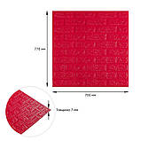 3D панель самоклеюча цегла Червону 700х770х7мм (008-7) SW-00000054, фото 3