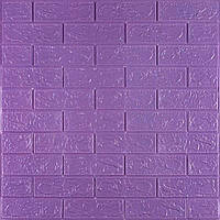 3D панель самоклеющаяся кирпич Пурпурный 700x770x3мм (014-3) SW-00000863