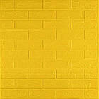 3D панель самоклеюча 700х770х3мм цегла Жовта (010-3) SW-00001894