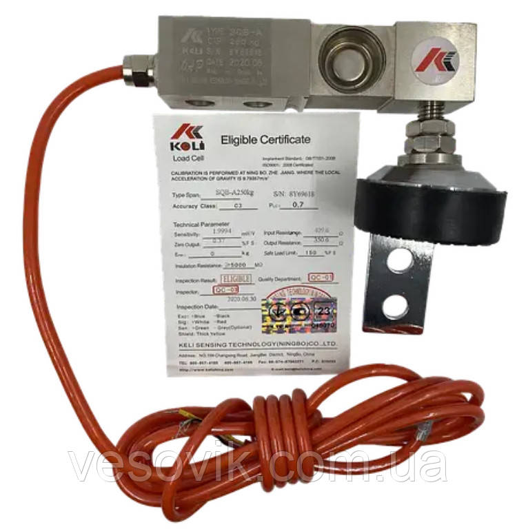 Тензодатчик Keli SQB-A 0.25t (якість OAP) 250 кг, фото 1