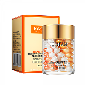 Крем для шкіри навколо очей Jomtam Collagen Six Peptide Three Color Eye Cream, з пептидами та колагеном, 60 г