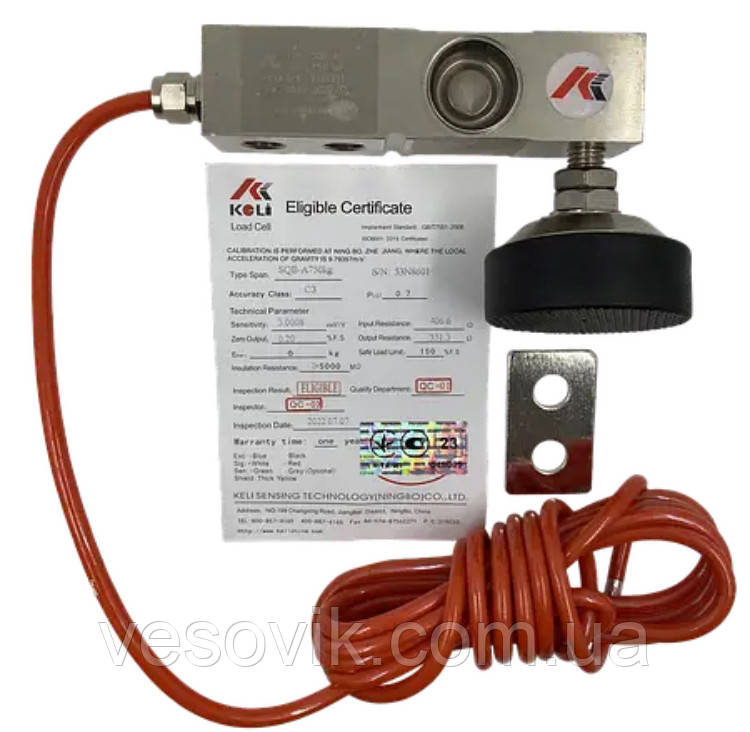 Тензодатчик Keli SQB-A 0.75t (якість OAP) 750 кг, фото 1
