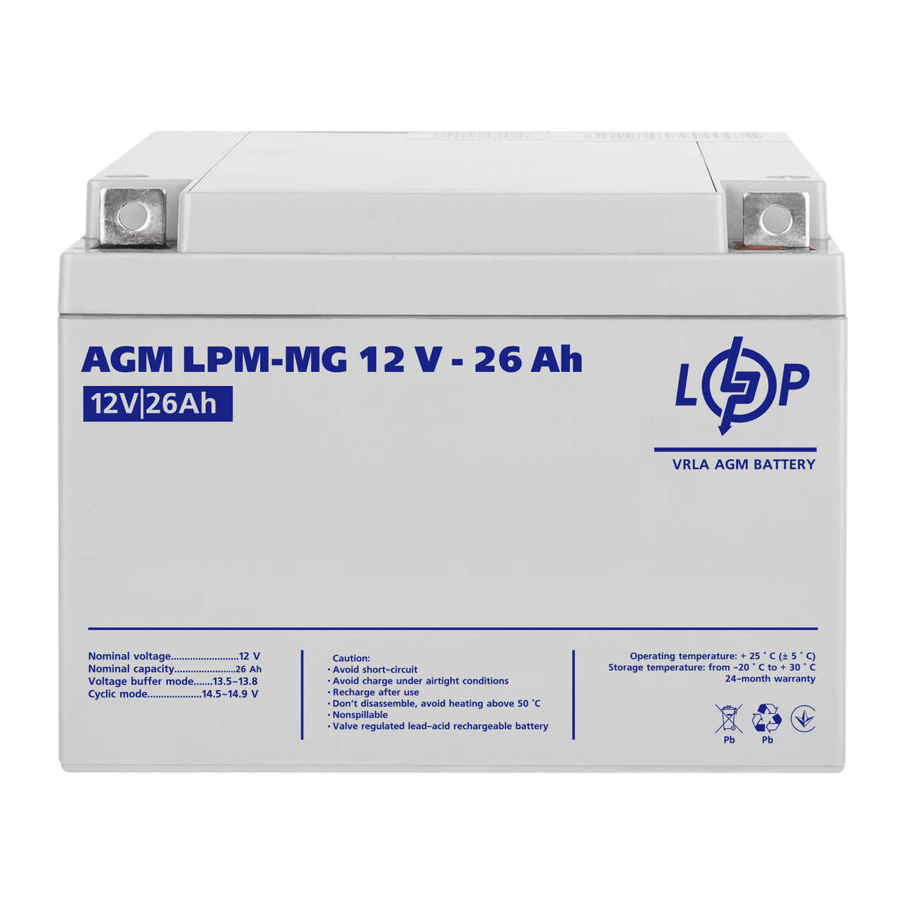 Аккумулятор мультигелевый LPM-MG 12V - 26 Ah - фото 1 - id-p2085023715