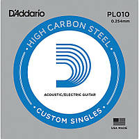 Струна D'Addario PL010 Plain Steel .010 EM, код: 6839057