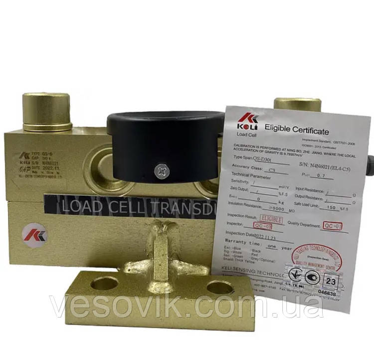 Тензодатчик цифровий KELI QS-D 30t PREMIUM (бронований кабель, IP68) 30000кг