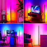 Підлогова кутова LED лампа RGB Magic 1 Bluetooth USB with app, фото 4