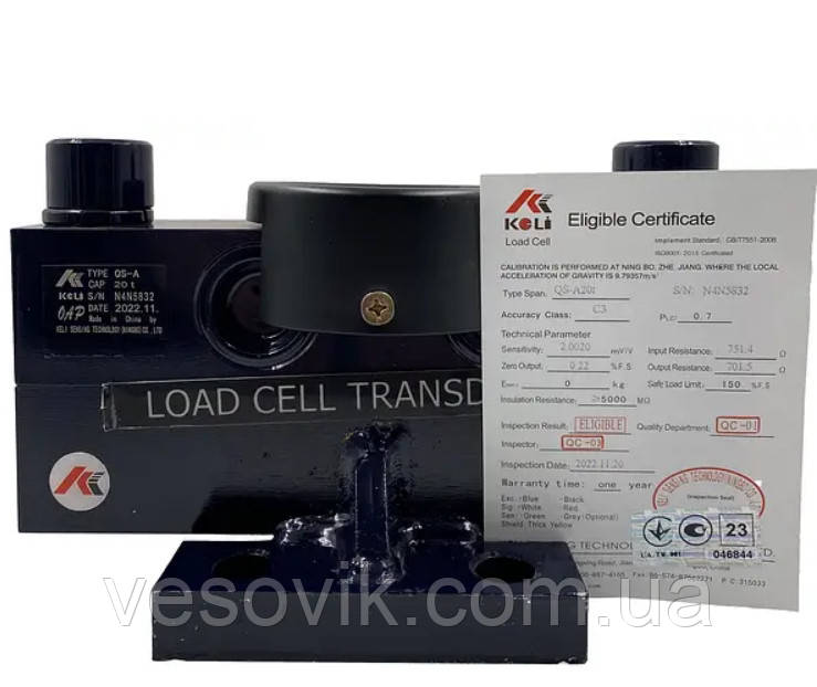 Тензодатчик KELI QS-A 20t Аналог Zemic HM9B 20000 кг