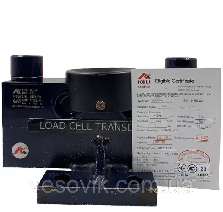 Тензодатчик KELI QS-A 40t Аналог Zemic HM9B 400000кг