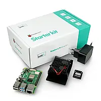 Мини-компьютер JustPi Kit с Raspberry Pi 4B WiFi 8GB RAM, 32GB microSD, аксессуары - корпус с двумя