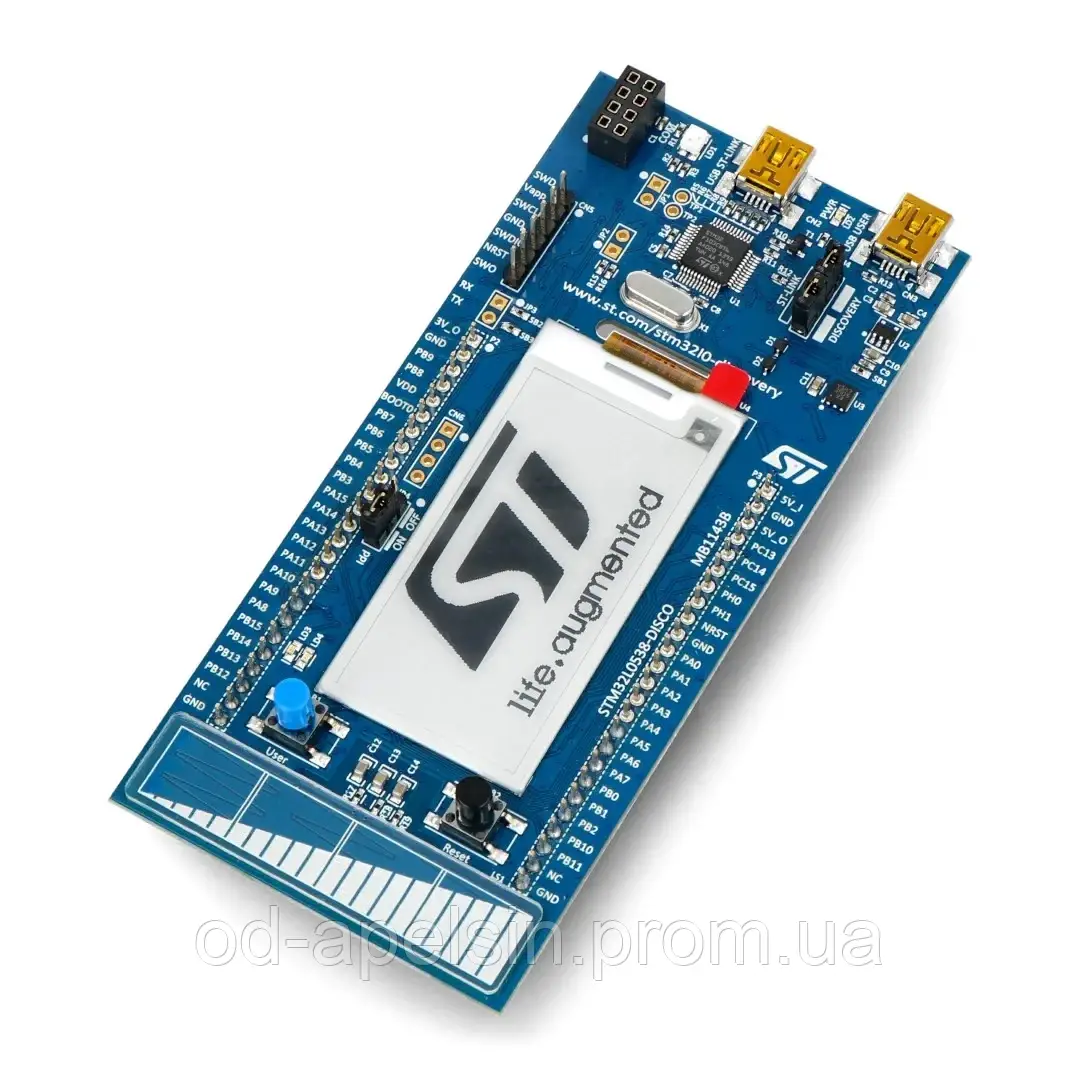 Комплект для розробки на базі мікроконтролера STM32L053C8T6, 32 МГц, 64 КБ Flash, 8 КБ RAM, ARM-ядро Cortex M0, 2,13 " екран
