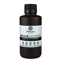 Смола для 3D-принтеров - PrimaCreator Value Water Washable UV Resin 500 ml - Black