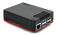 Argon Neo 5 Bred - корпус для Raspberry Pi 5 с вентилятором - черный и красный