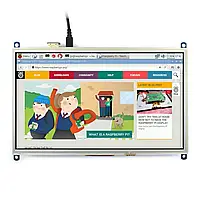 Сенсорный экран - резистивный LCD IPS 10.1 &#039;&#039; 1024x600px HDMI + GPIO для Raspberry Pi - Waveshare