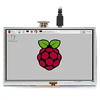 Сенсорный экран - резистивный LCD TFT 5 &#039;&#039; 800x480px HDMI + GPIO для Raspberry Pi