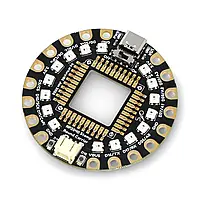 RP2040 Stamp Round Carrier - базовая плата для микроконтроллера RP2040 - 16 диодов NeoPixels - PiMoroni SP027*