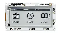 Badger 2040 W - Плата Raspberry Pi Pico W с экраном 2.9&#039;&#039; 296x128px E-Paper - PiMoroni PIM668