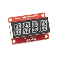 SparkFun Alphanumeric Display - Алфавитно-цифровой дисплей - Красный - Qwiic - SparkFun COM-16916