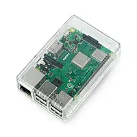 Корпус Raspberry Pi Model 3B + / 3B / 2B - ABS - прозрачный