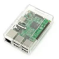 Корпус Raspberry Pi моделі 3B+ / 3B / 2B - прозора штаб-квартира з доступом до GPIO