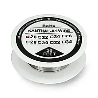 Провод сопротивления Kanthal A1 0,81 мм 2,85 Ω / м - 9,1 м