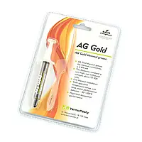 Термопаста AG Gold шприц 3 г для теплообмена между радиатором и электронным элементом, защиты от погодных