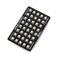 Прототип устройства Micromis LED Shield - модуль светодиодной матрицы 5x8 - накладка для Micromis Base V1