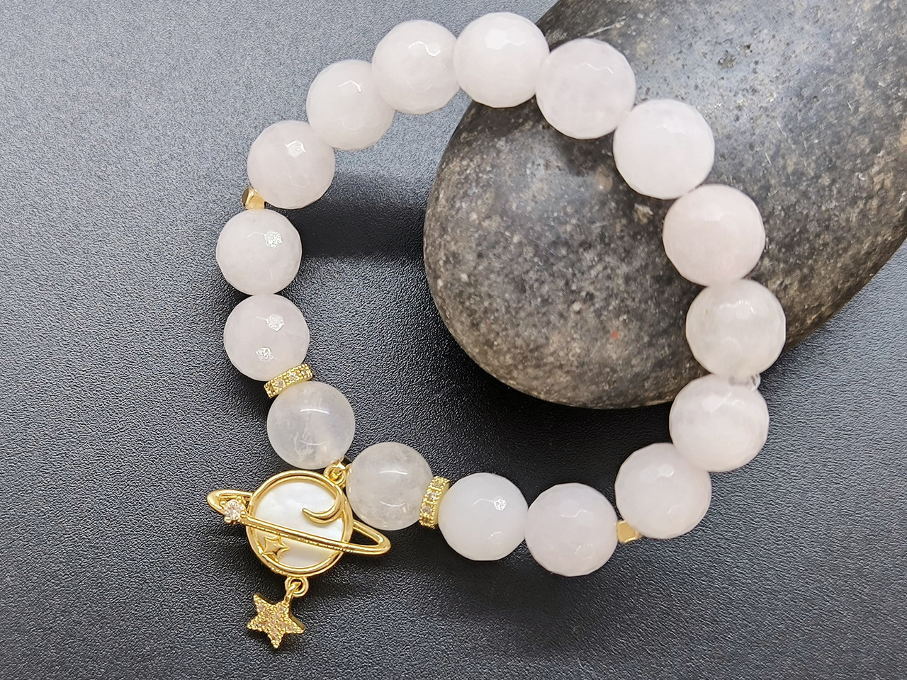 Браслет Місячне світло з рожевим кварцом, фото 1