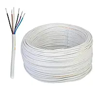 Сигнальный кабель YDTY 6-жильный 0,5 мм - белый - 100 м