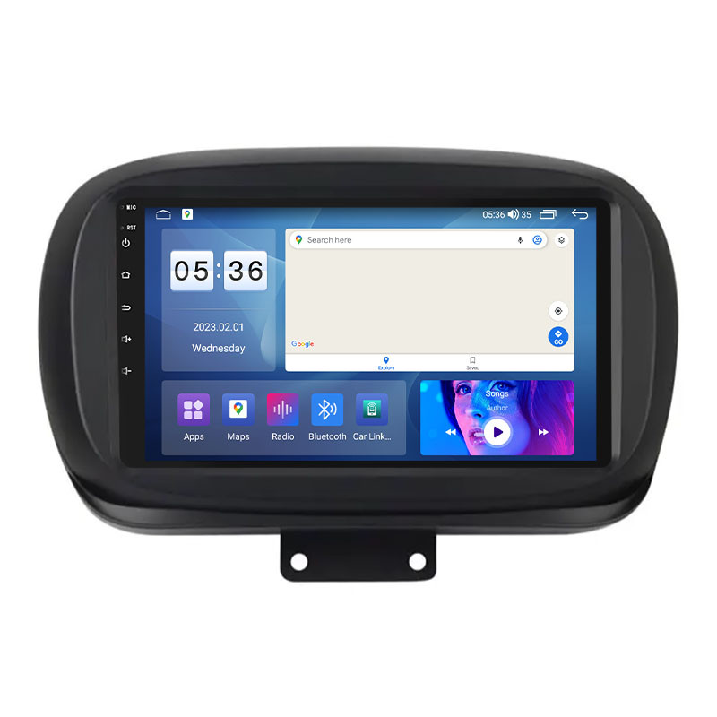 Штатна магнітола Lesko для Fiat 500X I Рестайлінг 2018-н.в. екран 9" 2/32Gb CarPlay 4G Wi-Fi GPS Prime 1 шт.