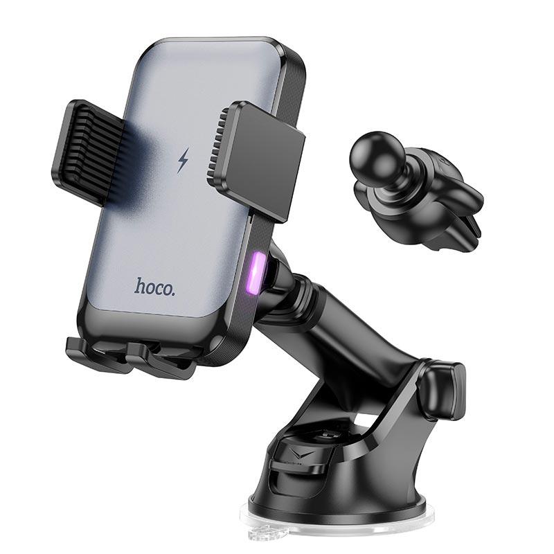Тримач HOCO Climber smart wireless charging Car holder HW9 |15W| чорний