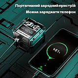 Бездротові навушники M25, Bluetooth 5.3, механічні армовані подвійного FT-233 режиму ігрові, фото 5