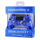 Джойстик DOUBLESHOCK для PS 4, бездротовий ігровий геймпад PS4/PC акумуляторний джойстик. VR-995 Колір синій, фото 11