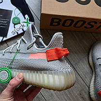 Чоловічі кросівки Adidas Yeezy Boost 350 V2 Tail Light Кеди Адідас Ізі Буст 350 сірі primeknit текстиль весна літо, фото 5