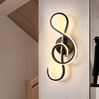 Современный настенный светильник SV в минималистическом стиле 13x35x8 см Черный (sv3338)