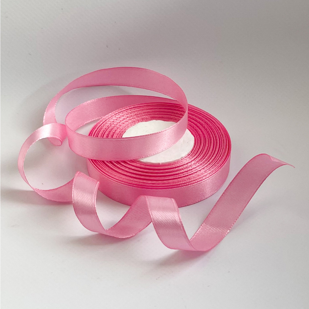 Стрічка атласна світло-рожева 12 мм