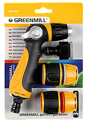 Набір пістолет-розпилювач + комплект фітингів 1/2 Greenmill GB1626C