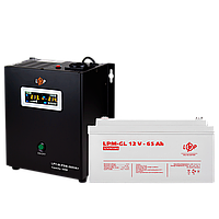 Комплект резервного живлення для котла LP (LogicPower) ДБЖ + гелева батарея (UPS W500VA + АКБ GL 780W)